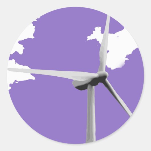 GKWF paars Ronde Sticker (Voorkant)