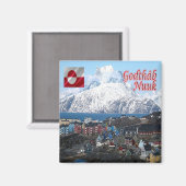 GL004 GODTHAB, Nuuk City, Groenland, Fridge Magneet (Voorkant / Achterkant)