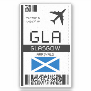 GLA Glasgow-instapkaart - Scotland Travel Sticker