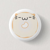 Glaasde Cat Donut Button (Voorkant)