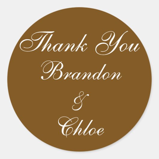 Glacage blanc avec Sticker Merci au chocolat (Devant)