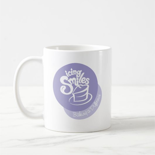 Glaçage de la tasse de logo de sourires (Gauche)