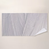 Glace blanc neige hiver (Serviette de bain)