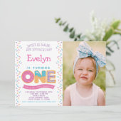 Glace Cookie Donut, Invitation de Friandises Avec  (Debout devant)