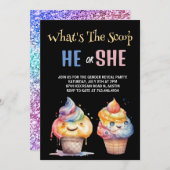 Glace Cream Genre RevezParty Invitation (Devant / Derrière)