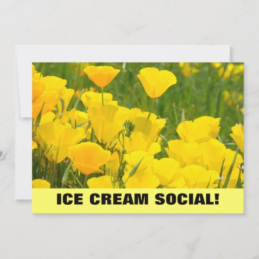 Glace Crème Sociale ! Invitations Annonces Coqueli (Devant)