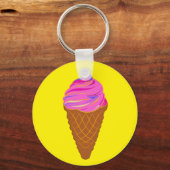 glace crème sucrée porte-clés (Recto)