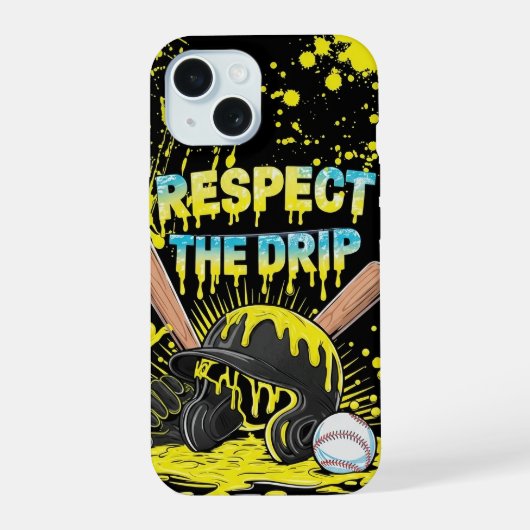 Glace de baseball qui coule avec des paillettes pl (Verso)