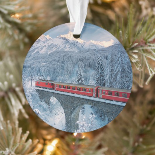 Glace et neige | Train Express Red Bernina Suisse (Arbre)