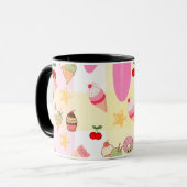 Glace Kawaii et Mug à gouttes (Devant gauche)