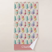 Glace personnalisée pastel (Serviette de bain)