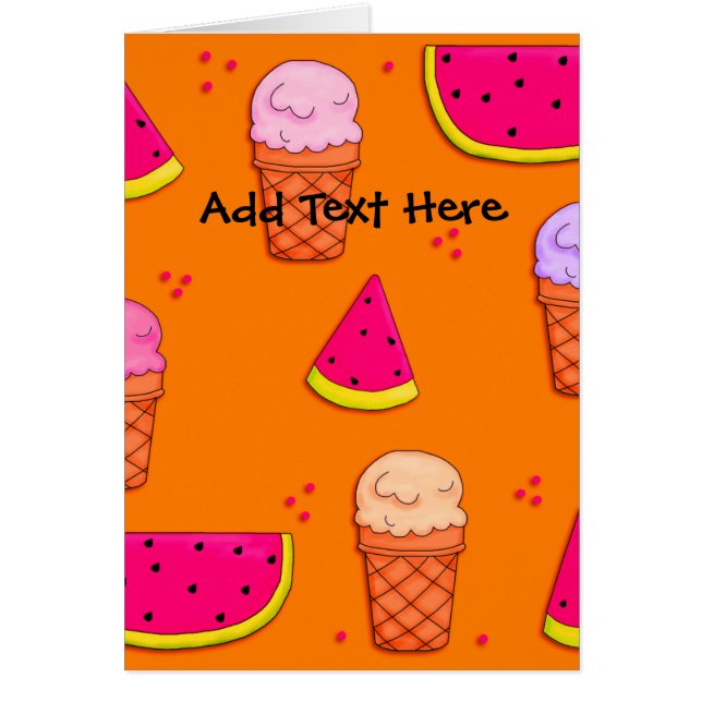 Glace pour enfants Card Kid pastèque orange (Devant)