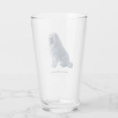 Glace Tibétaine en verre massif (Dos)