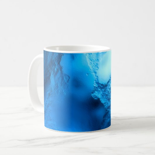 glaciaal blauwe drift koffiemok (Voorkant links)