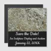 Glacial Ice Abstracte Natuur Textuur (Voorkant / Achterkant)