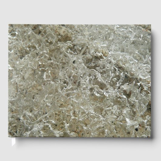 Glacial Ice Abstracte Natuur Textuur Gastenboek (Voorkant)