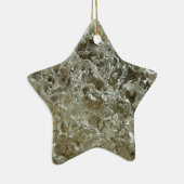 Glacial Ice Abstracte Natuur Textuur Keramisch Ornament (Rechts)