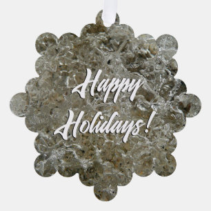 Glacial Ice Abstracte Natuur Textuur Ornament Kaart