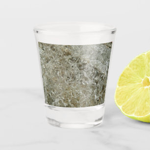 Glacial Ice Abstracte Natuur Textuur Shot Glas