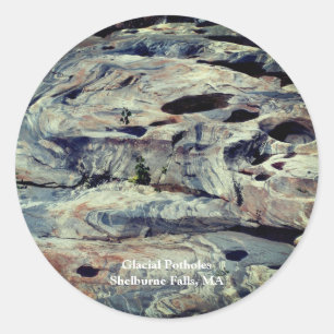 Glacial Potholes Shelburne Herfsten MA Ronde Sticker