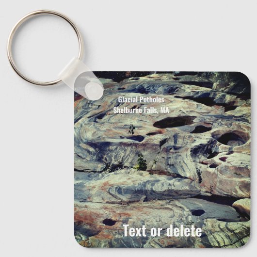 Glacial Potholes Shelburne Herfsten MA Sleutelhanger (Voorkant)