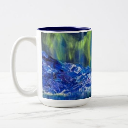 Glacial Reflections Two-Tone 15oz Coffee Mok (Links)