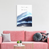 Glacial Waterverf Mountains schilderen Canvas Afdruk (Insitu (Woonkamer))