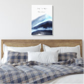 Glacial Waterverf Mountains schilderen Canvas Afdruk (Insitu (Slaapkamer))