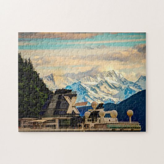Glacier Alaska Mendenhall. Jigsaw Puzzle (Horizontal)
