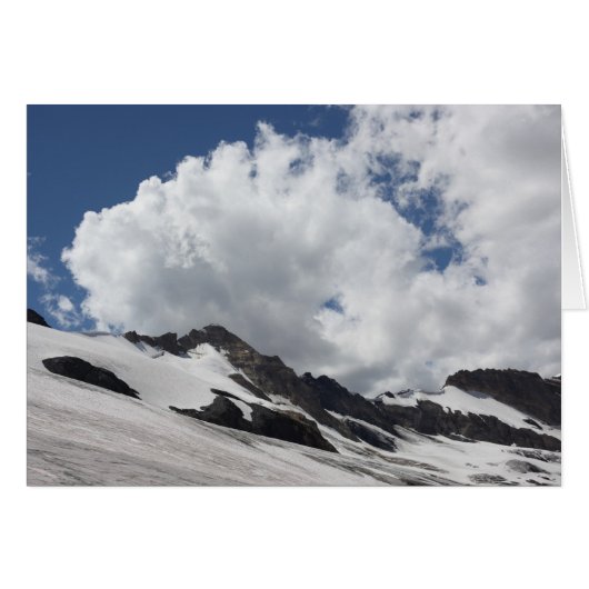 Glacier avec carte nuages (Devant horizontal)