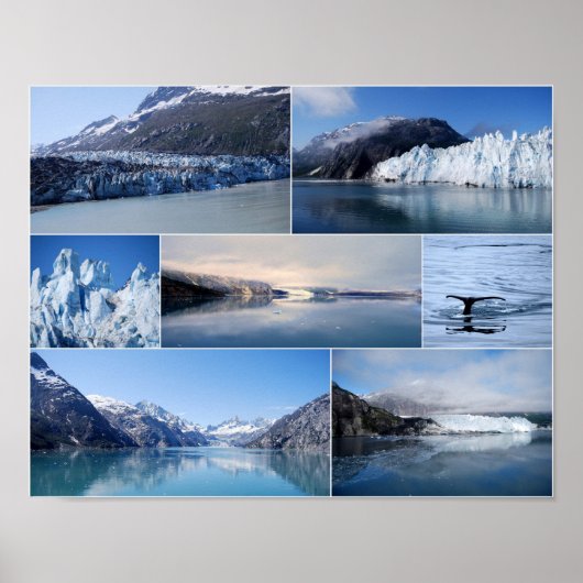 Glacier Bay Alaska 14 x 11 Poster (Devant)