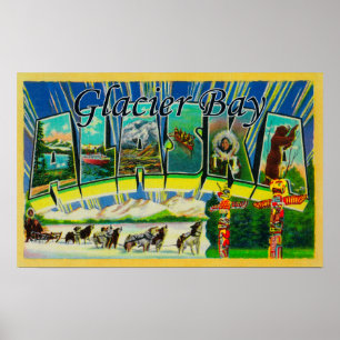 Glacier Bay, Alaska - Grote letterscènes Poster