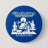 Glacier Bay Alaska Ronde Button 7,6 Cm (Voorkant)