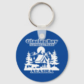Glacier Bay Alaska Sleutelhanger (Achterkant)