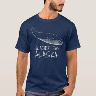 GLACIER BAY ALASKA-walvis Afdruk bekijken T-shirt