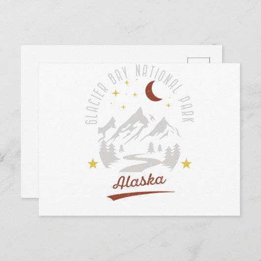 Glacier Bay National Park Alaska Briefkaart (Voorkant / Achterkant)
