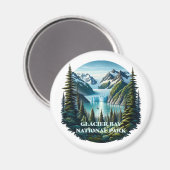 Glacier Bay National Park Alaska Magneet (Voorkant / Achterkant)