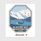 Glacier Bay National Park Alaska Orca Art  Sticker (Vel)