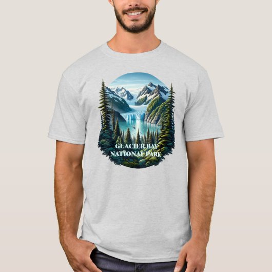 Glacier Bay National Park Alaska T-shirt (Voorkant)