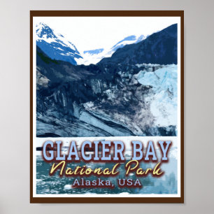 GLACIER BAY NATIONAL PARK - ALASKA VERENIGDE STATE POSTER