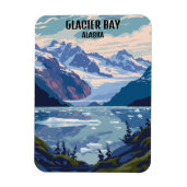 Glacier Bay National Park Alaska Vintage Reizen Magneet