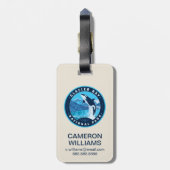 Glacier Bay National Park Bagagelabel (Achterkant verticaal)