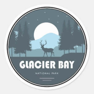 Glacier Bay National Park Deer Ronde Sticker