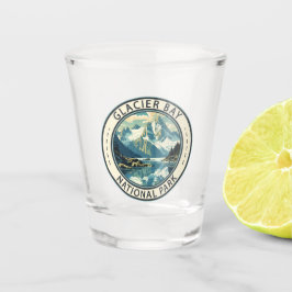 Glacier Bay National Park Illustratie Reiskunst Shot Glas