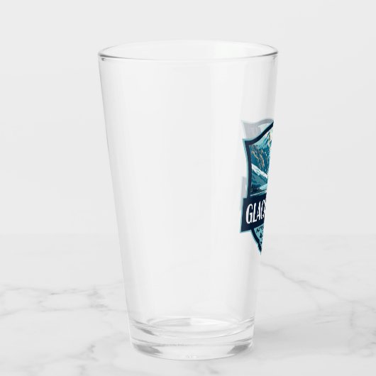 Glacier Bay National Park Illustratie Retro Glas (Rechts)