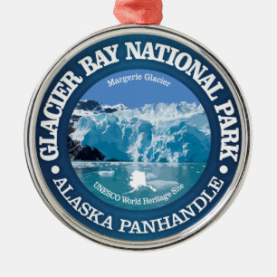 Glacier Bay National Park (kleur) Metalen Ornament