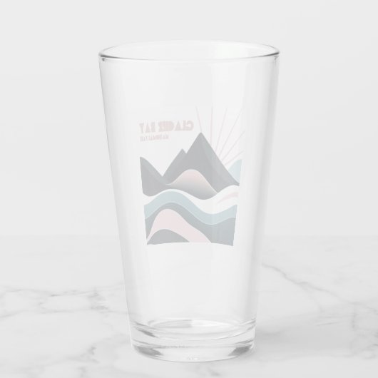 Glacier Bay National Park Kleurrijke heuvels Glas (Achterkant)