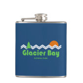 Glacier Bay National Park Retro Heupfles (Voorkant)