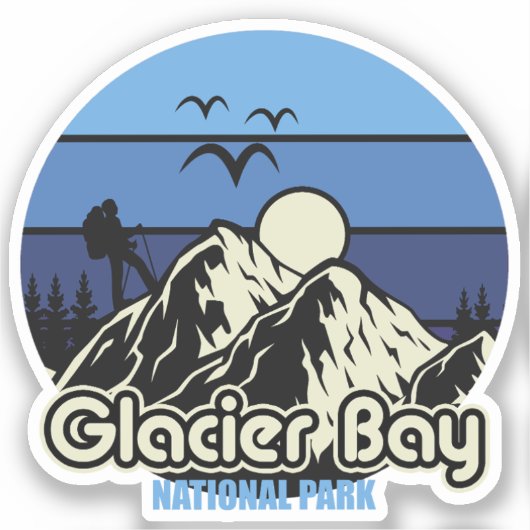  Glacier Bay National Park Sticker (Voorkant)