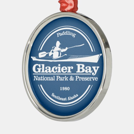 Glacier Bay NP (SK) Metalen Ornament (Links)
